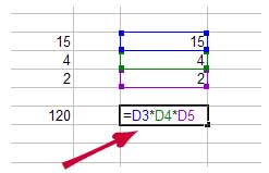 multiplication dans excel