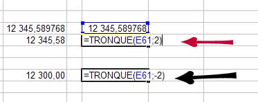 Formule Tronque dans Excel Formule Tronque dans Excel