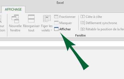 Excel - masquer une fenêtre